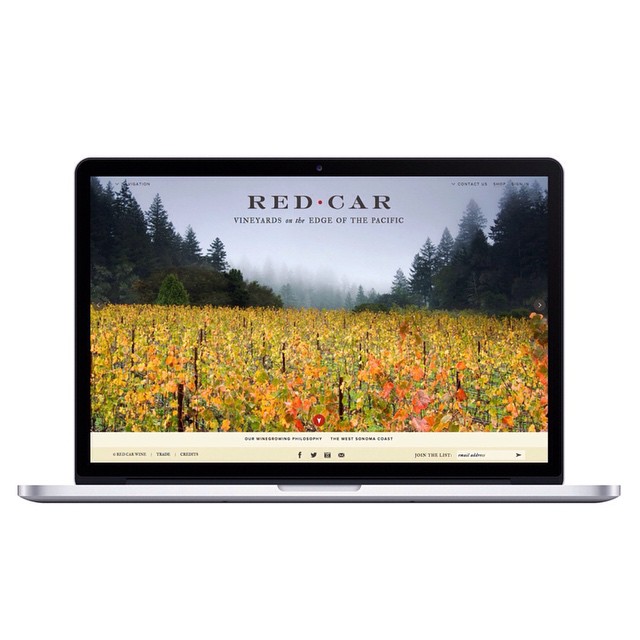 Just launched: new website for @redcarwine #chendesign #sonomacoast #wine #pinotnoir #chardonnay #syrah #rose #cheers