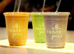 Project Juice branded cold cups