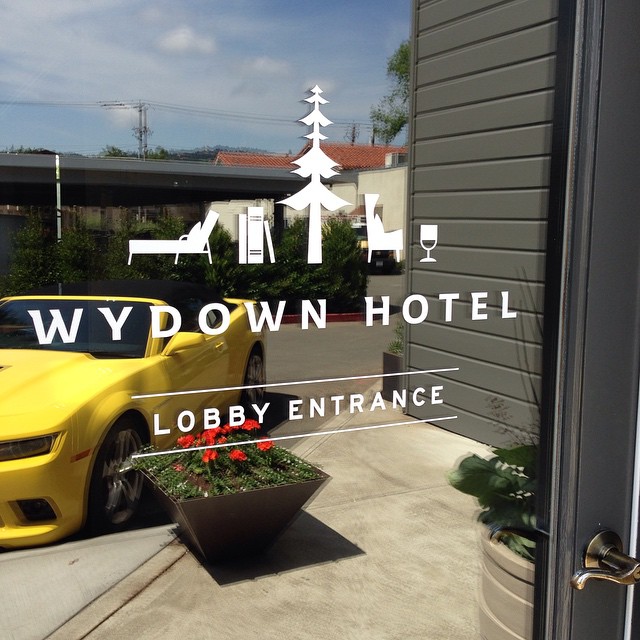 New branding for @wydownhotel taking shape #chendesign #nicecar #camaro #notmine