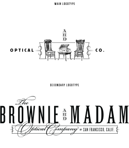 Brownie & Madam main logotype and secondary logotype