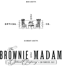 Brownie & Madam main logotype and secondary logotype