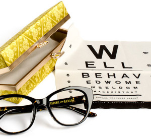 Brownie & Madam branded hard eyeglasses case and cloth
