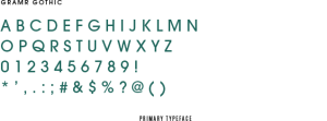 Gramr Gratitude Co. primary typeface