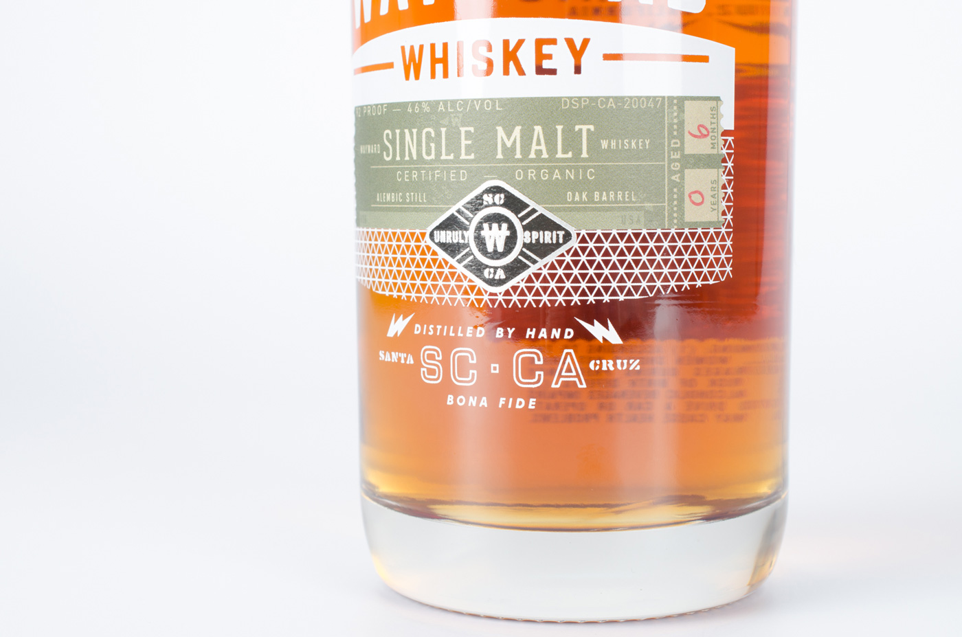 Wayward Whiskey packaging detail