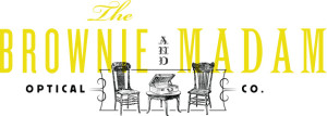 The Brownie and Madam Optical Co. logo