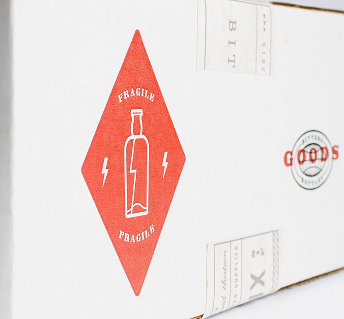 Bitters + Bottles shipping box