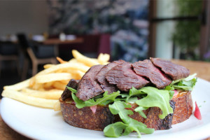 Lure + Till photo of beef sandwich and fries