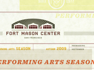 Fort Mason Center Peforming Arts Season brand boards