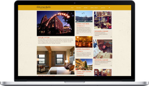 Ghirardelli Square website on Macbook