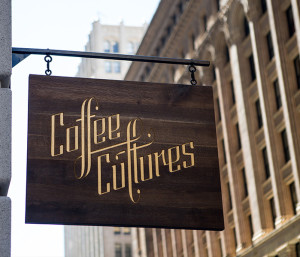 Coffee Cultures blade sign