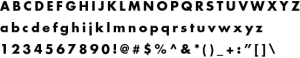 Juniper Ridge sans serif typeface