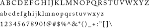 Juniper Ridge serif typeface