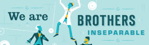 We are brothers inseparable illustration for California Freemason