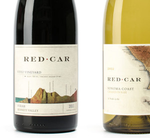 Red Car Wine labels