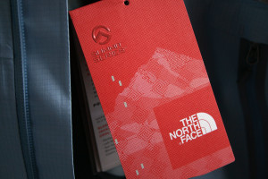 The North Face branded hangtag