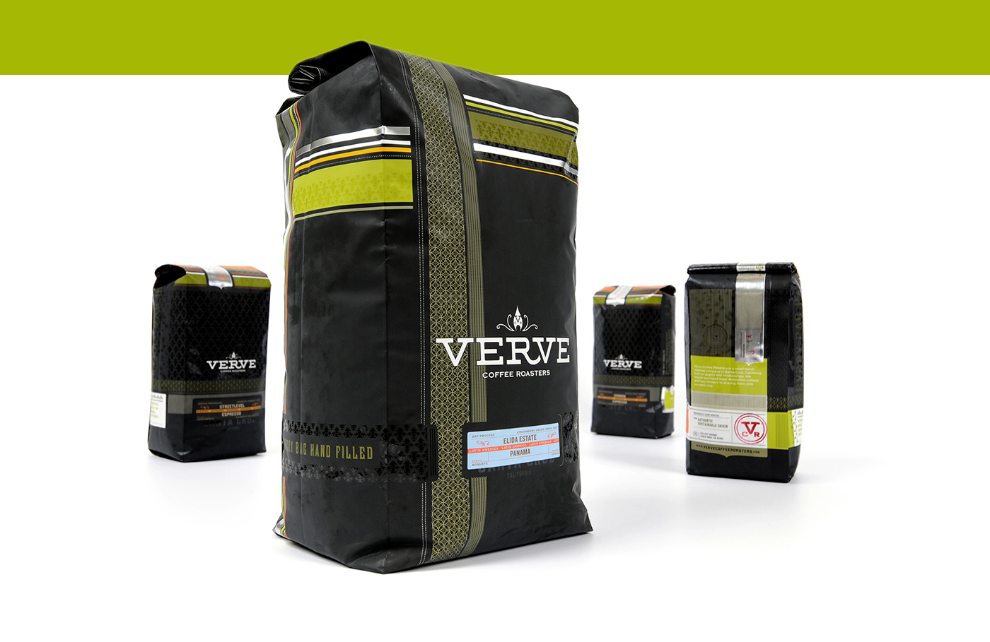 Verve Coffee Roasters packaging set hero