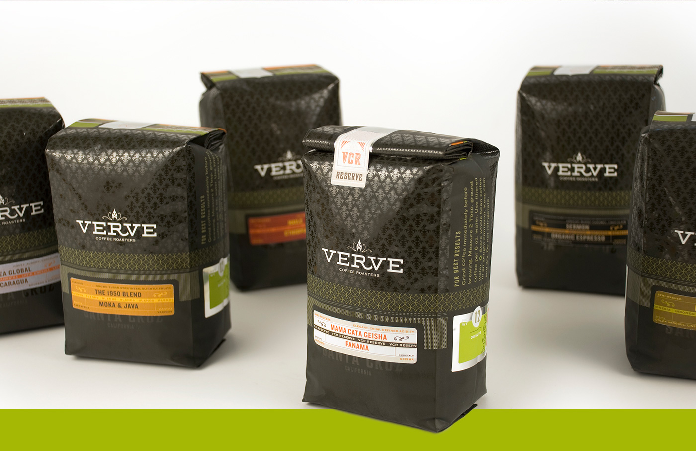 Verve Coffee Roasters packaging set
