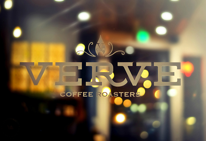 Verve Coffee Roasters window signage