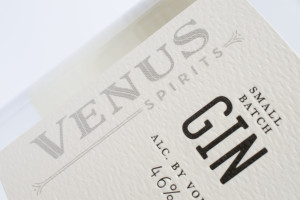 Venus Spirits Gin packaging detail