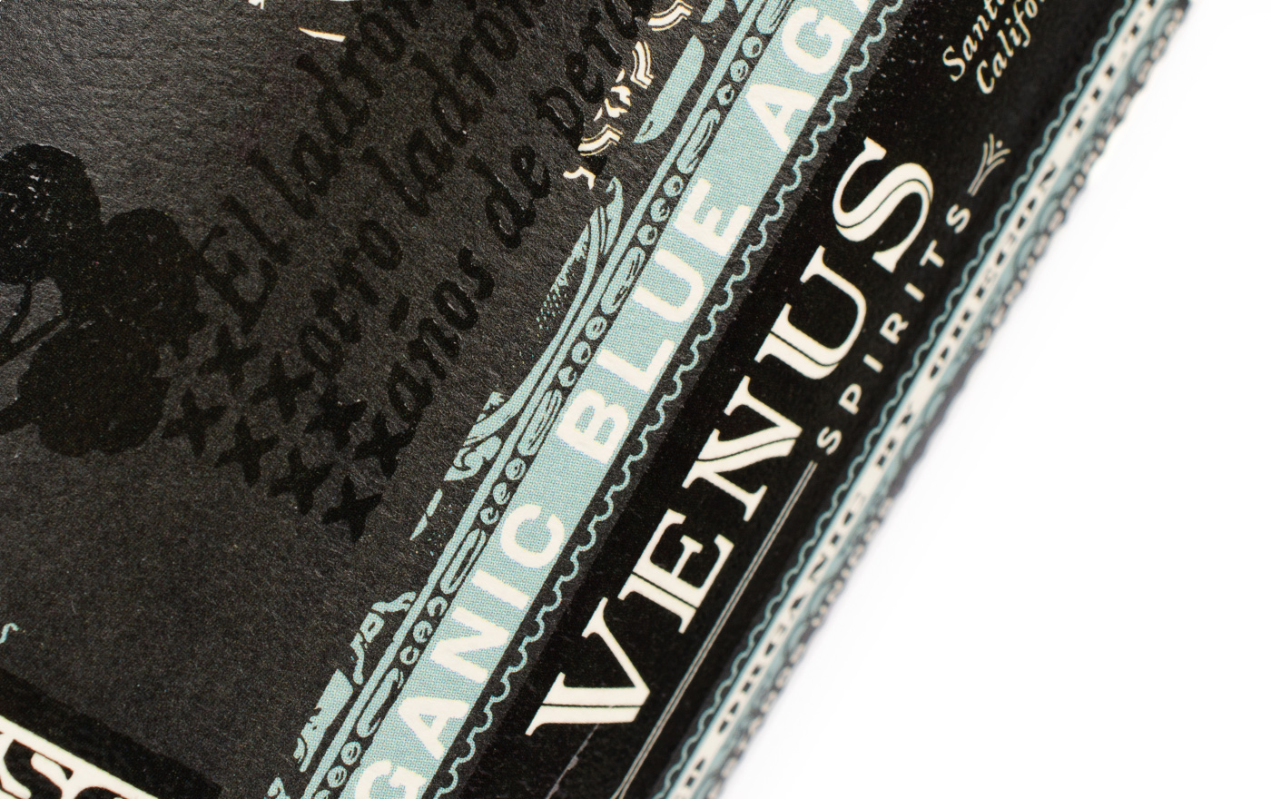 Venus Spirits El Ladrón logo detail Organic Blue Agave