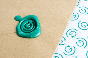 Gramr Gratitude Co. wax seal and papers