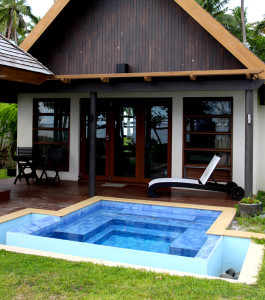 Photo of Naviti Resort bungalow and hot tub