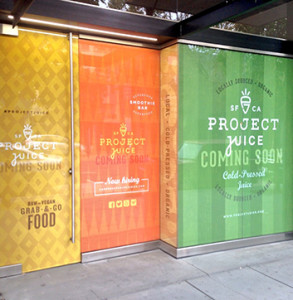 Project Juice construction wrap