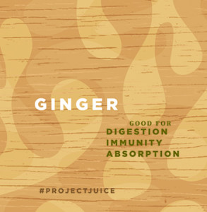 Project Juice brand pattern - ginger