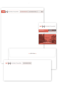SF Heritage letterhead system