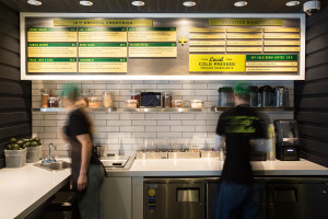 Project Juice menu board