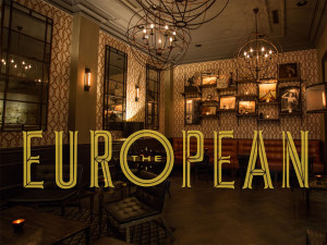 The European logo over photo