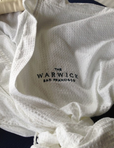 photo of Warwick SF branded robe