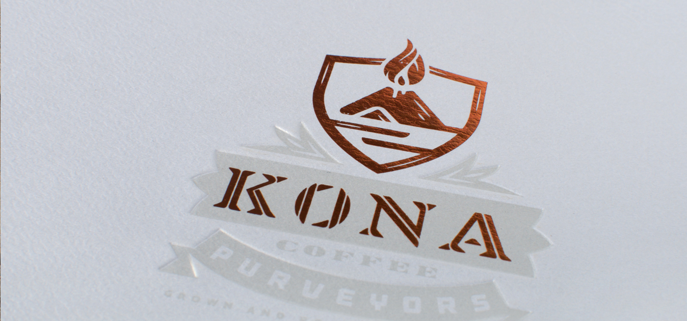 Kona Coffee Purveyors identity detail