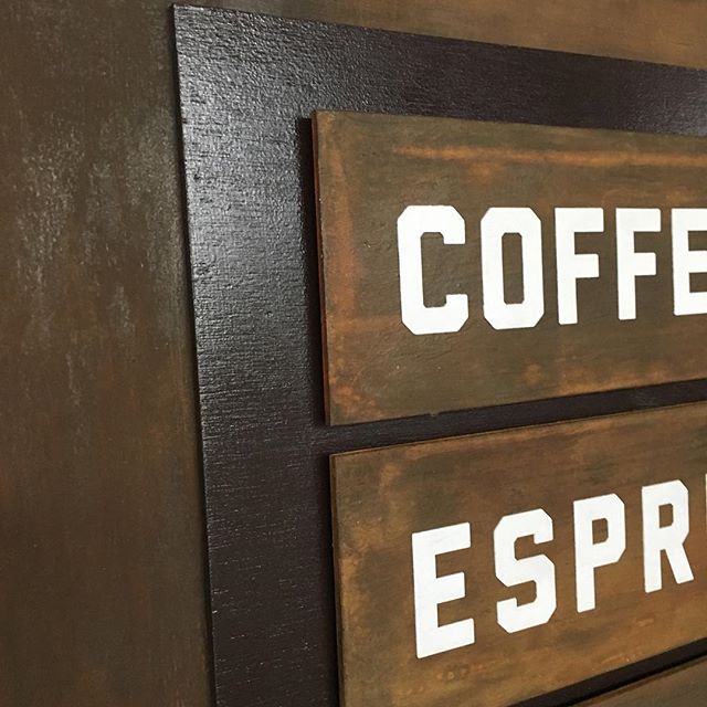 sneak peek // Menu board install for @coffeecultures2.0 #openingsoon #chendesign