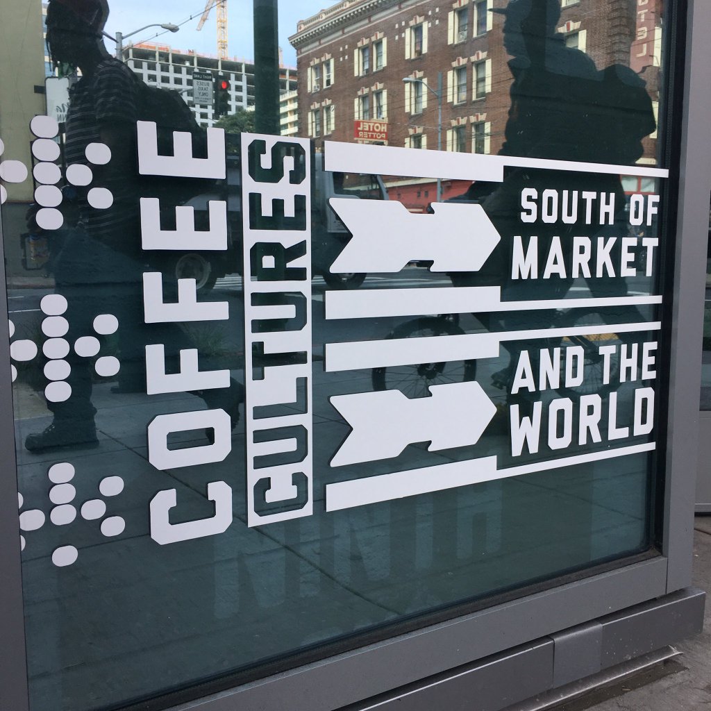 Installing window signage @CoffeeCultures1 new…