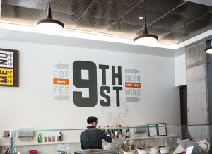 Coffee Cultures interior environmental graphics