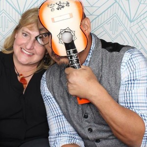 Pam and Josh goofing at Wydown Hotel