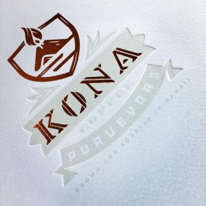 Kona Coffee Purveyors identity detail
