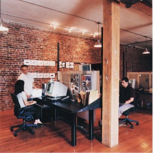 Howard Street CDA staff at boxy computers circa 2002