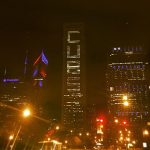 Chicago at night