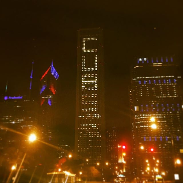 #chendesign #stephengould photoshoot trip / The Windy City is happy tonight #gocubsgo #worldseries2016