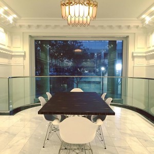 1759 Broadway conference and 1920s lamp