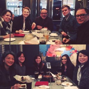 CDA staff over drinks and bites