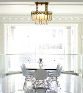 1759 Broadway conference and 1920s ceiling lamp