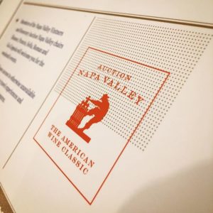 Auction Napa Valley The American Wine Classic printer proof