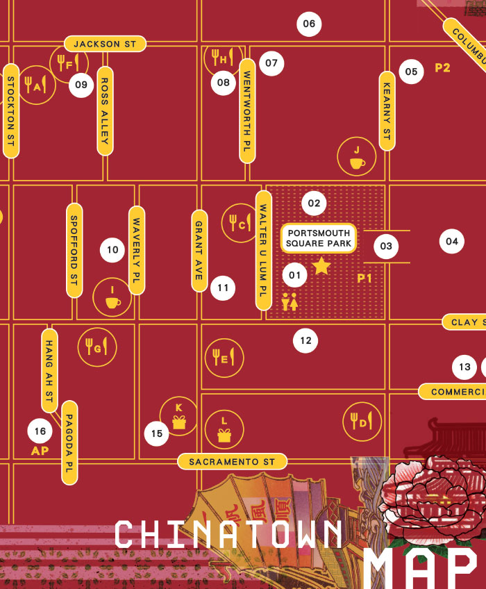 Chinatown Passport custom map