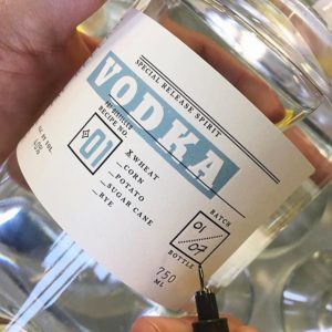 Venus Spirits Vodka bottle packaging