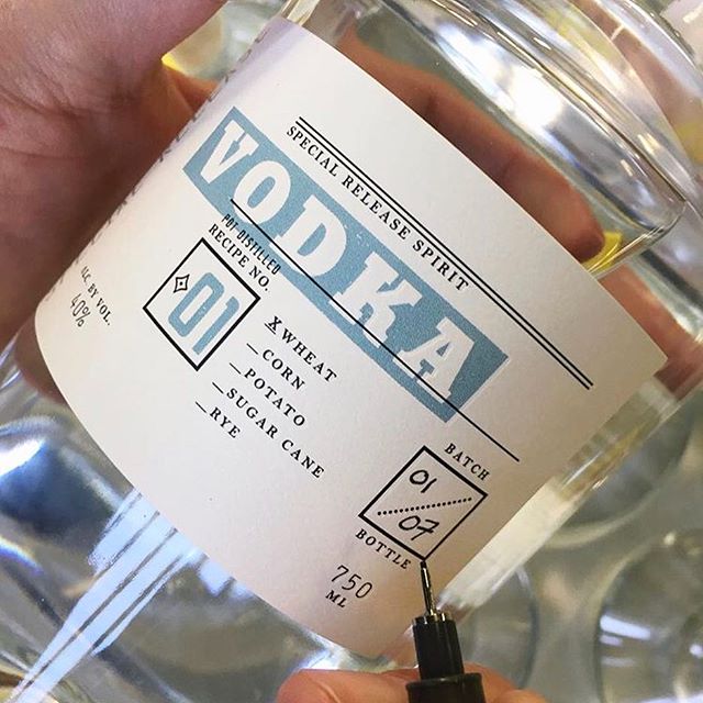 Finally out in the wild: @venusspirits' special release vodka! We designed the packaging back in 2014, and can't wait to see it in person at their distillery in Santa Cruz. 📷: @venusspirits
