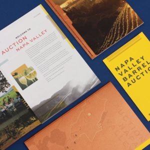 Napa Valley Vintners catalog and invite