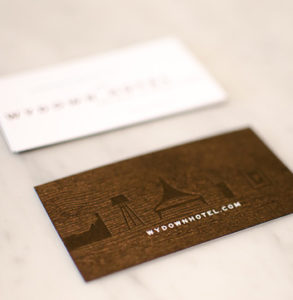 Wydown Hotel business card